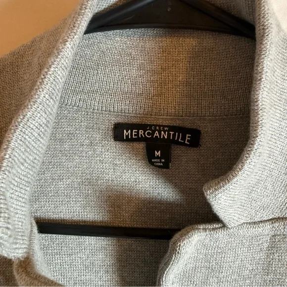 J.Crew Mercantile Sweater Blazer Gray Knit Jacket Women’s Medium - Picture 2 of 9